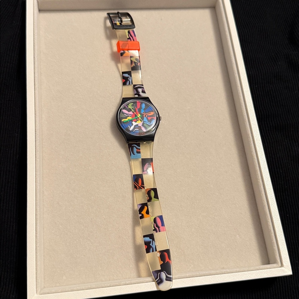 Colorful Abstract Swatch Watch